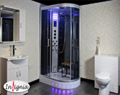 Cabina de dus cu hidromasaj si sauna 120 x 80 cm model GT5000M Insignia Import Anglia